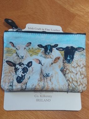 💜5/$25💜 New! Tinnakeenly Leathers Irish Sheep Coin Purse Ireland
